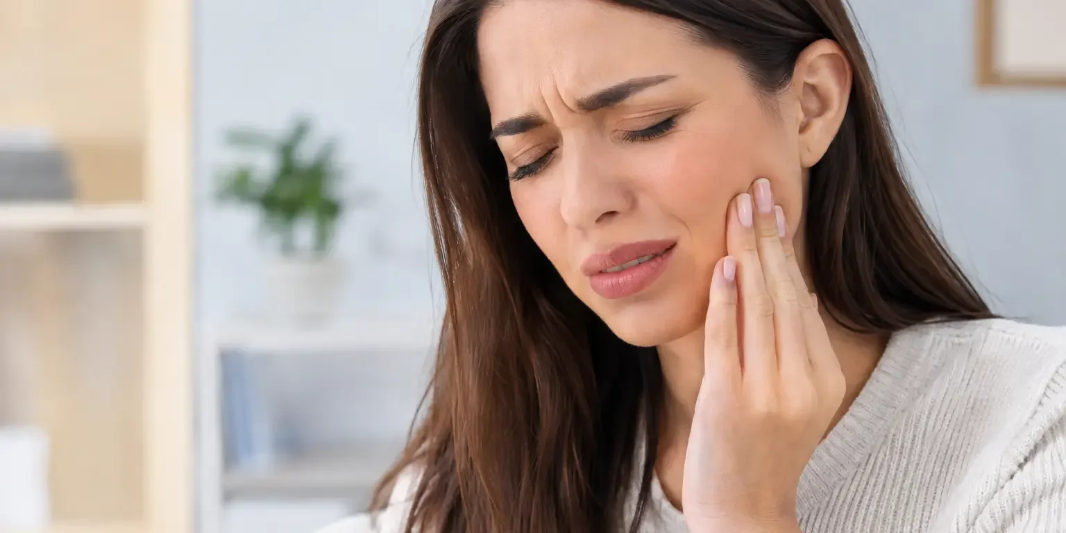 Mulher sentindo dor de dente - dentista em São Paulo